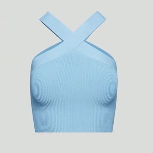 Aritzia Sculpt Knit Criss Cross Cropped Tank